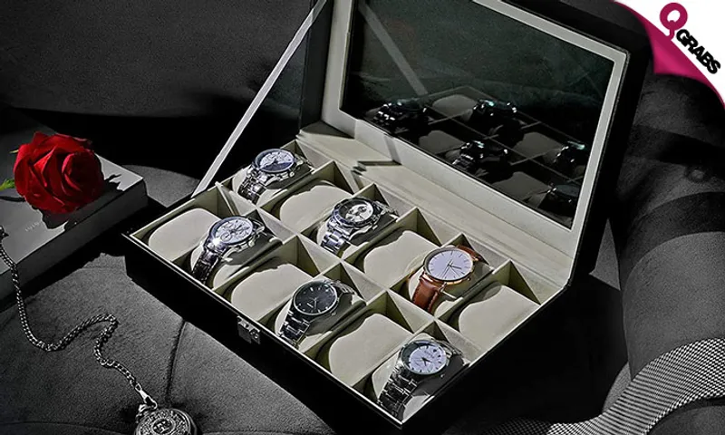 12-Slot Watch Organizer!